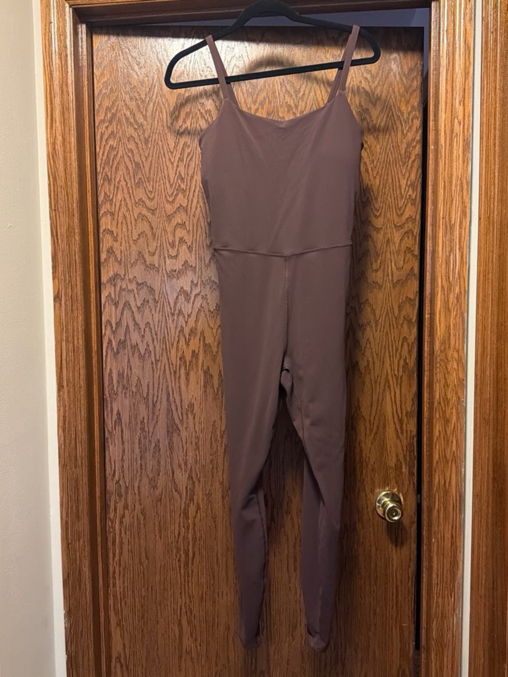 all in motion Brown Mauve Stretch Spaghetti-Strap Jumpsuit